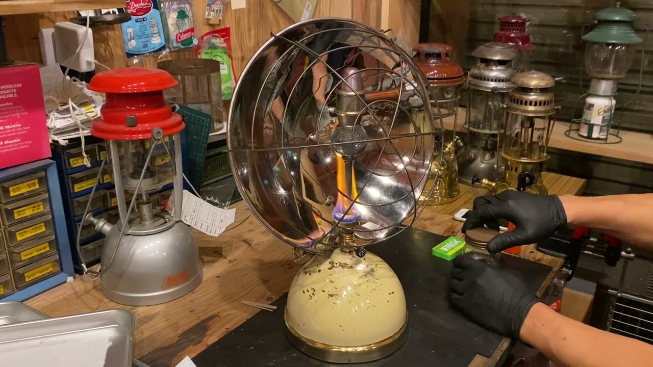 1950s〜1960s Tilley R1 radiator 点火動画 vintage heater Ignition video ビンテージ ヒーター