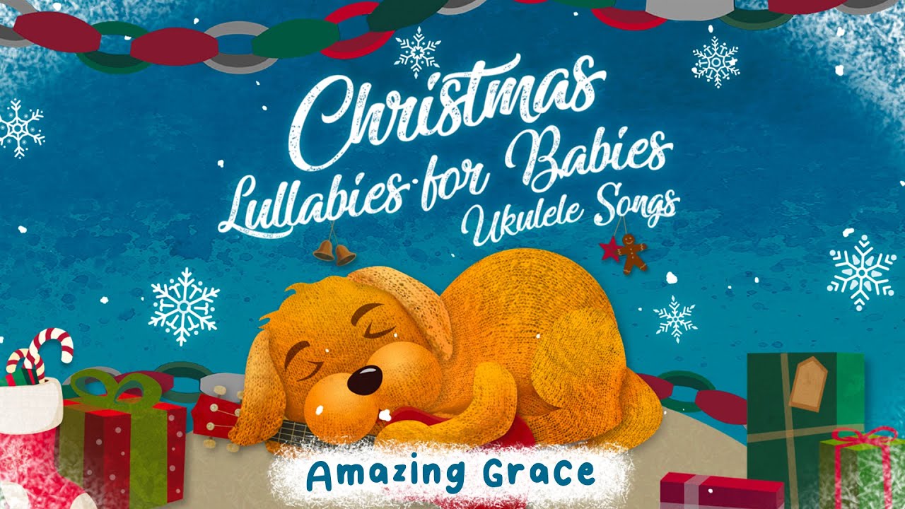 Amazing Grace - Ukulele Version (Official Lyric Video) – Christmas Lullabies | The Nursery Rhymes