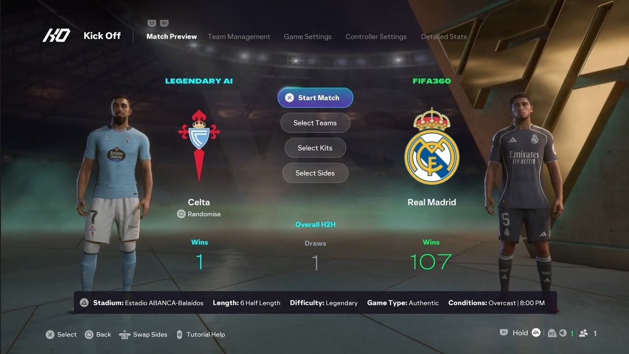 EA SPORTS FC 26 Legendary | LALIGA EA SPORTS | Celta v Real Madrid | Estadio ABANCA-Balaídos