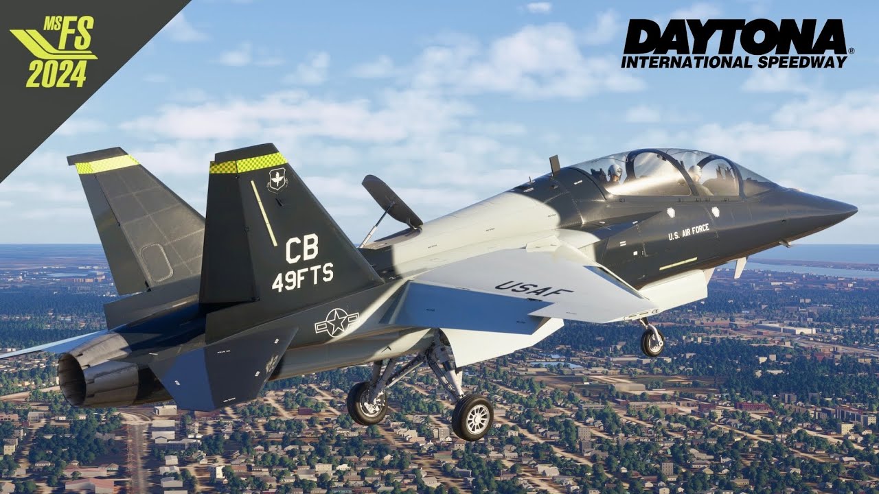 MSFS2024 | Boeing T-7A Red Hawk | Glideslope Pro Daytona 500 | FSRealistic | ChasePlane 