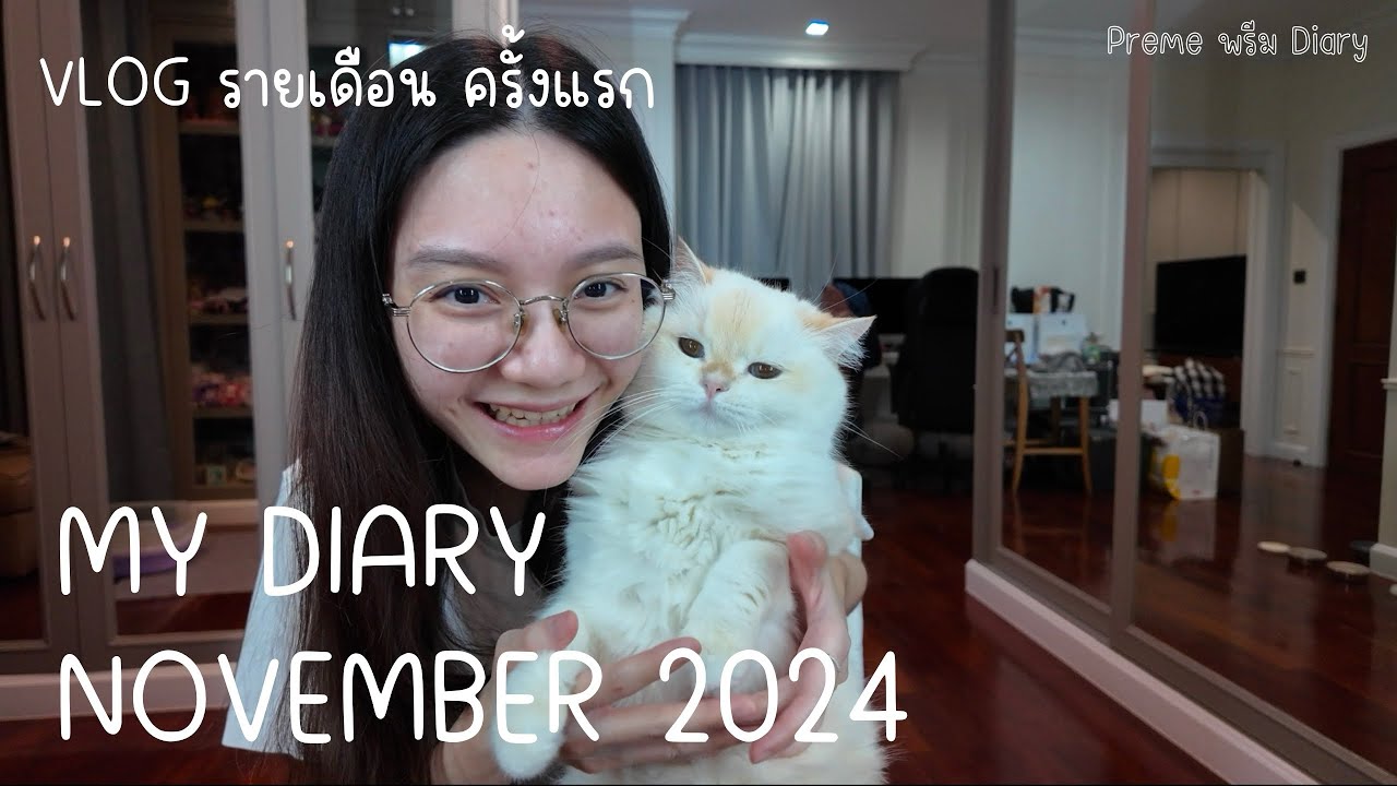 Vlog 1 My Diary in November 2024 ช่วงเวลาดีๆในเดือนพฤศจิกายน 2567