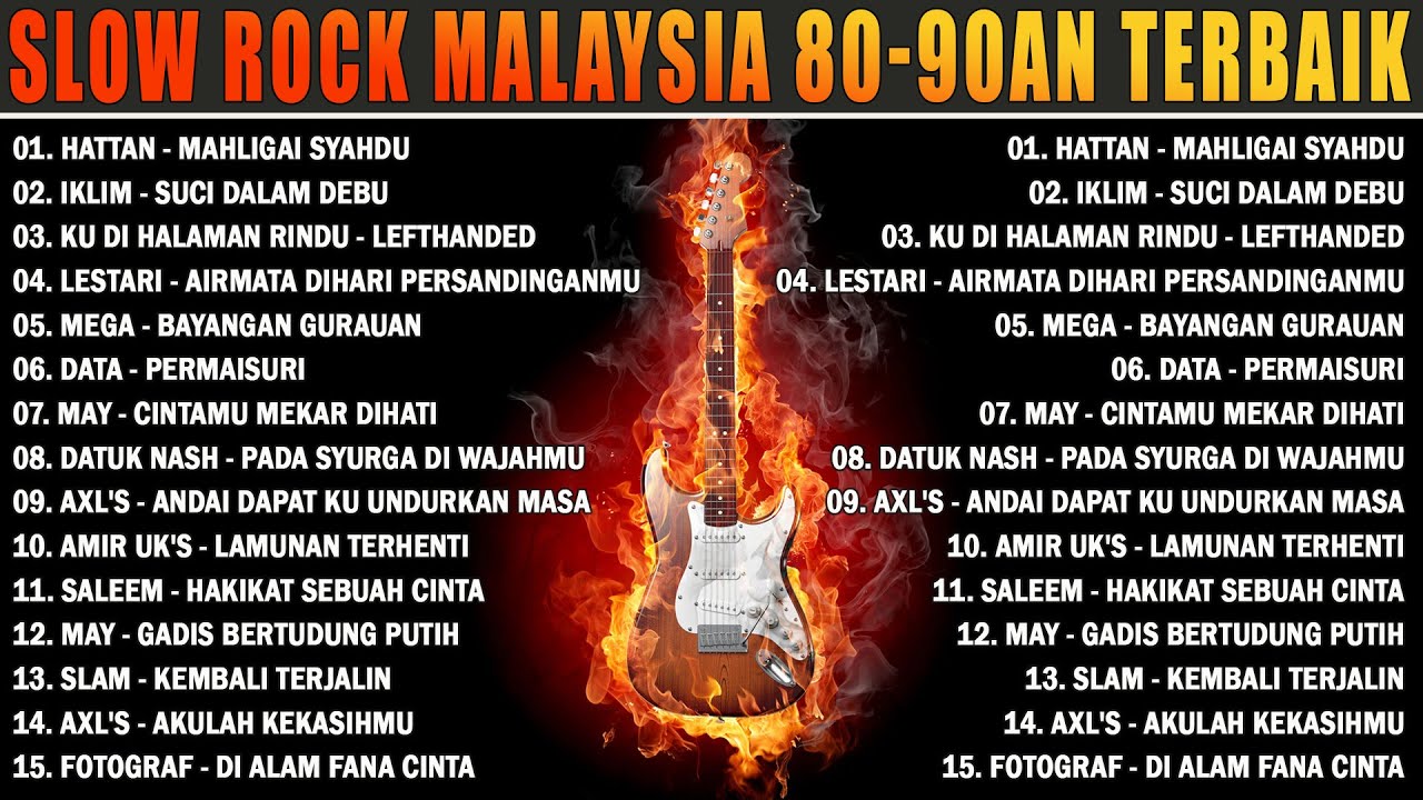 Lagu Slow Rock Terbaik Sepanjang Masa - Lagu Jiwang 80-90an - Slow Rock Malaysia