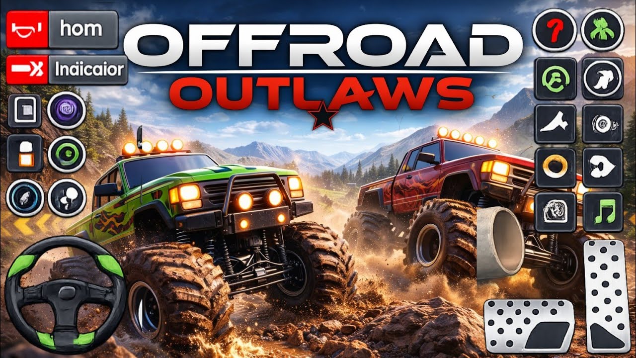 Offroad Outlaws Gameplay 🚙 Extreme Mud Driving & Crazy Hill Climb | Ultra Graphics Android Gameplay 