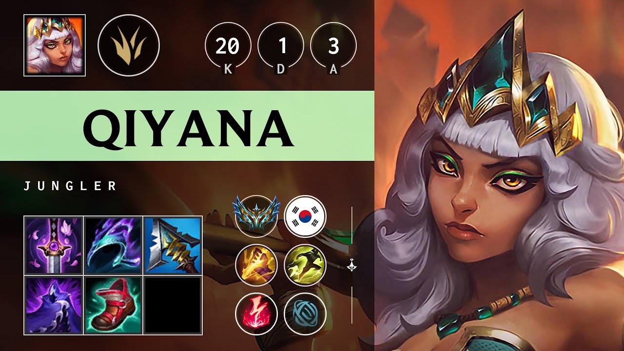 Qiyana Jungle vs Xin Zhao - KR Challenger Patch 25.17