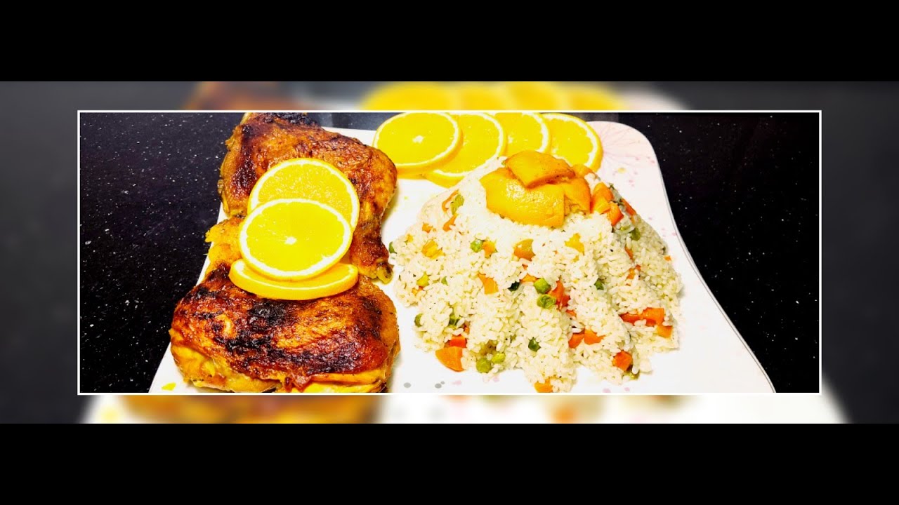 الفراخ بالبرتقال Chicken with pieces and orange sauce