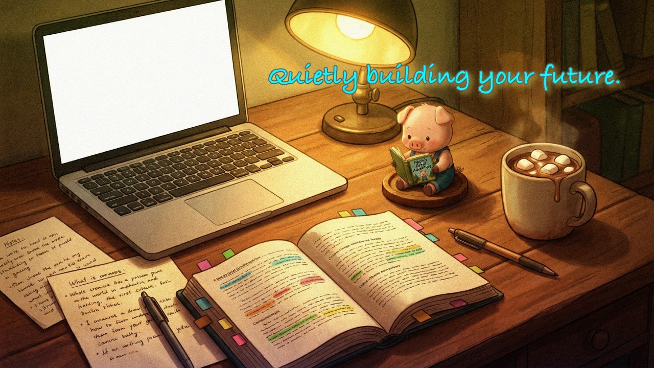 Quietly building your future. 🎹 Gentle Piano for Deep Focus with Pippin