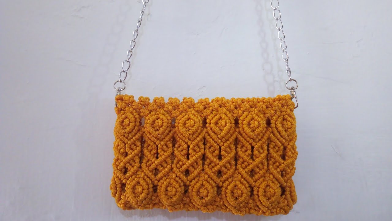 Diy sling bag flowers gold