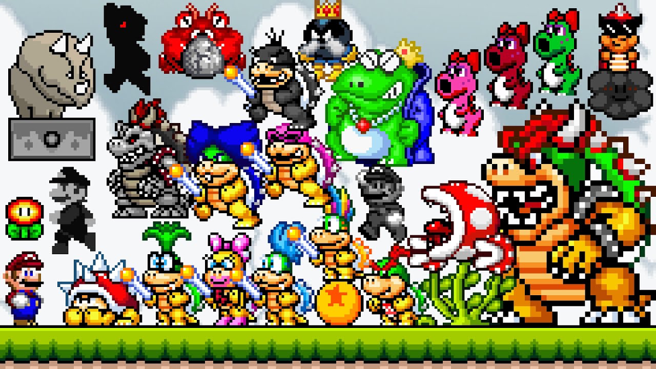 Super Mario World Deluxe 1042 - All New Bosses (SM4J). ᴴᴰ