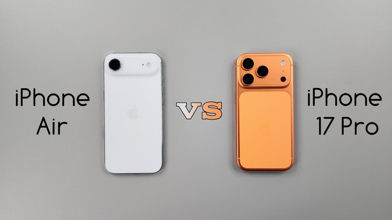 iPhone Air vs iPhone 17 Pro Speed Test & Camera Comparison 