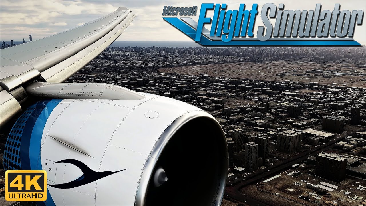Microsoft Flight Simulator 2020 777-300ER Dense City Approach In Kuwait | ULTRA Graphics