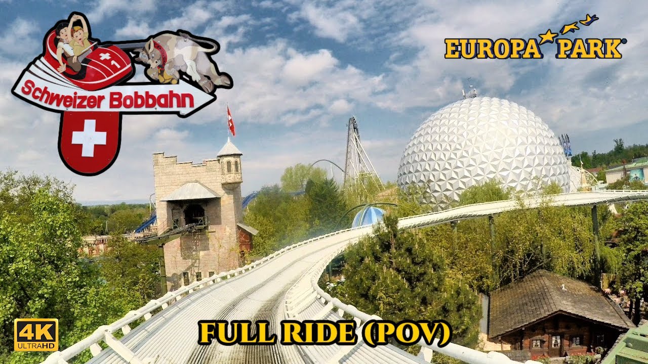 Schweizer Bobbahn Onride 4K - Europa-Park Rust #europapark #rollercoaster #themepark