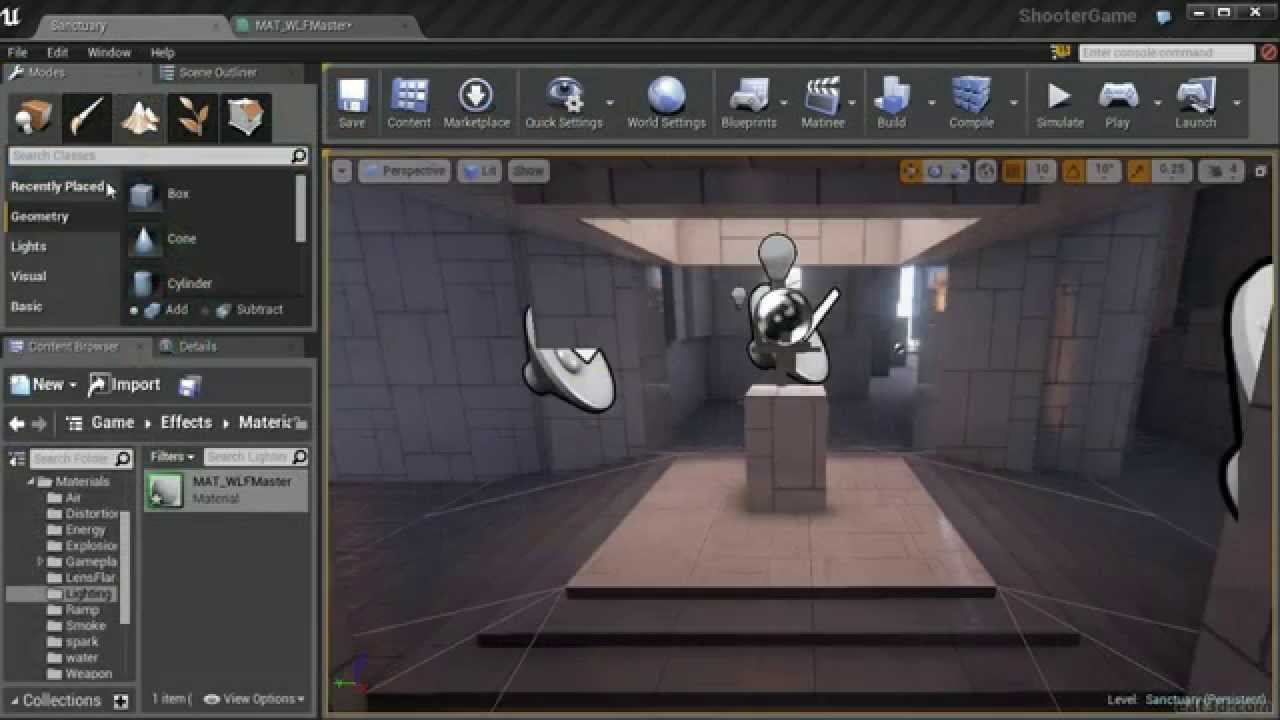 UE4 Lighting: Light Function Material
