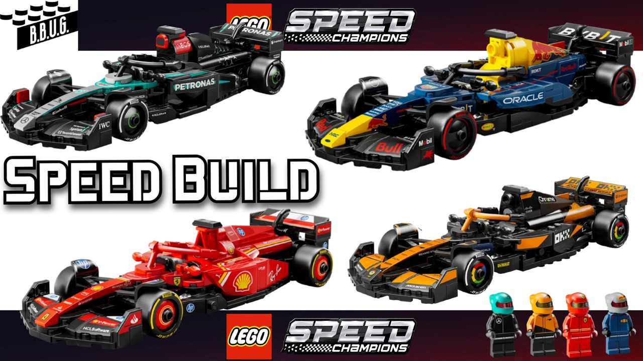 COMPILATION of BEST F1 Cars SPEED Build LEGO Formula 1