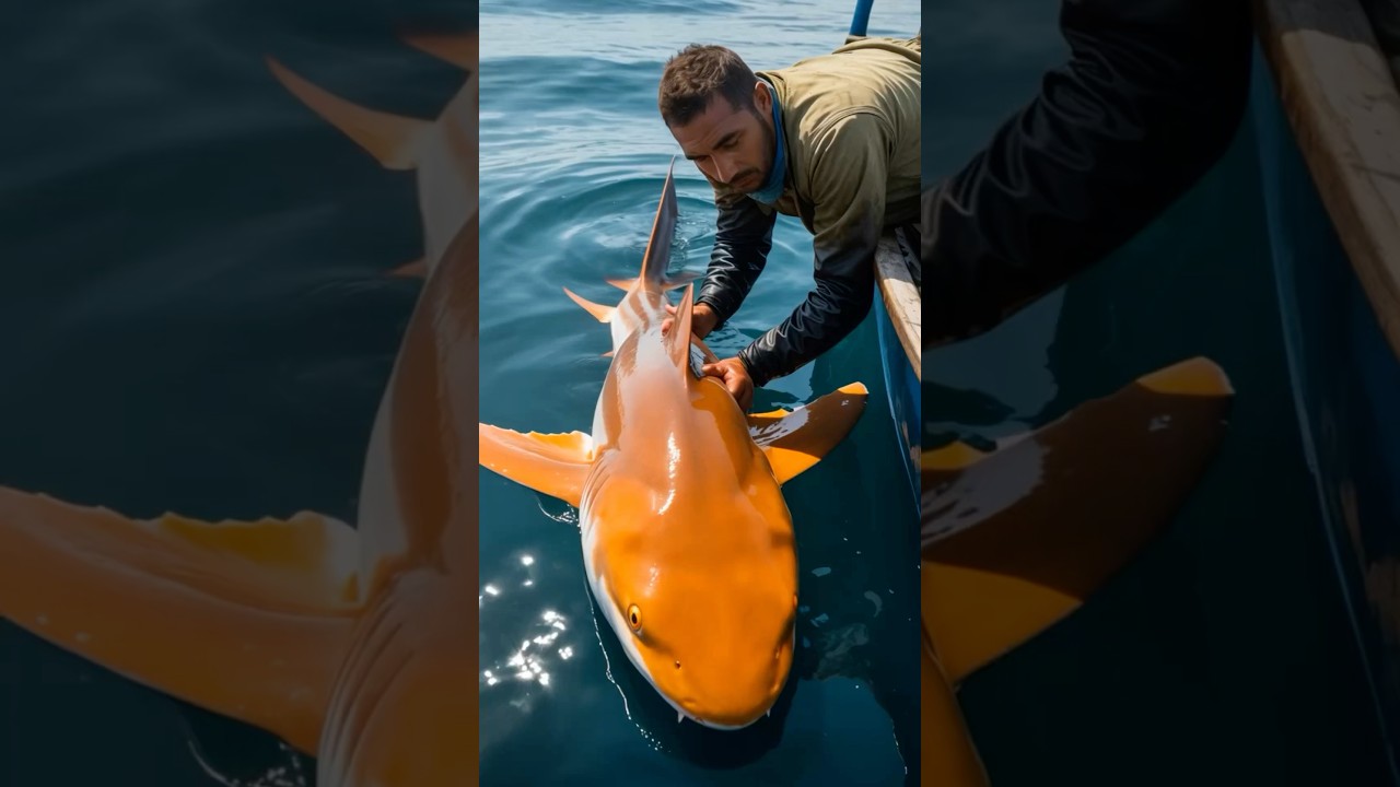 Shocking Discovery! 😱 Rescuing a Rare Orange Shark Off Costa Rica’s Coast! 