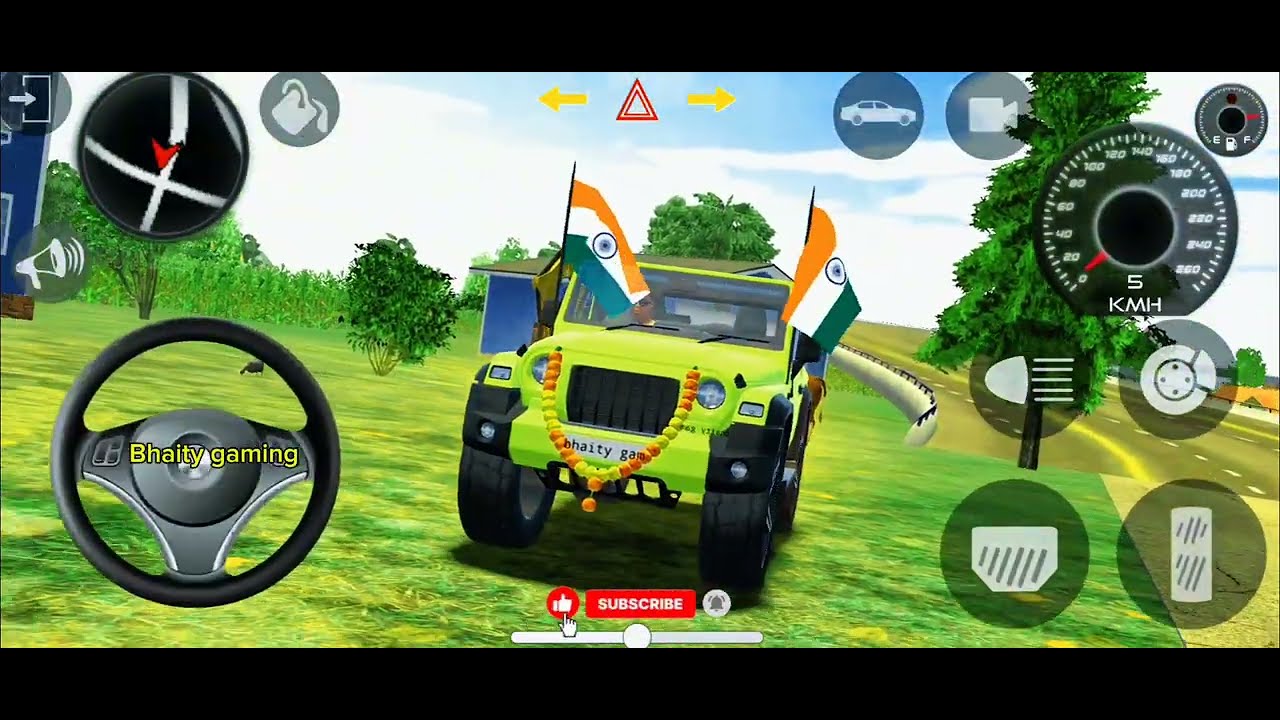 Modified Mahindra Thar Driving in Village! 🇮🇳 | Indian Vehicles Simulator 3D #mahaindrathar 