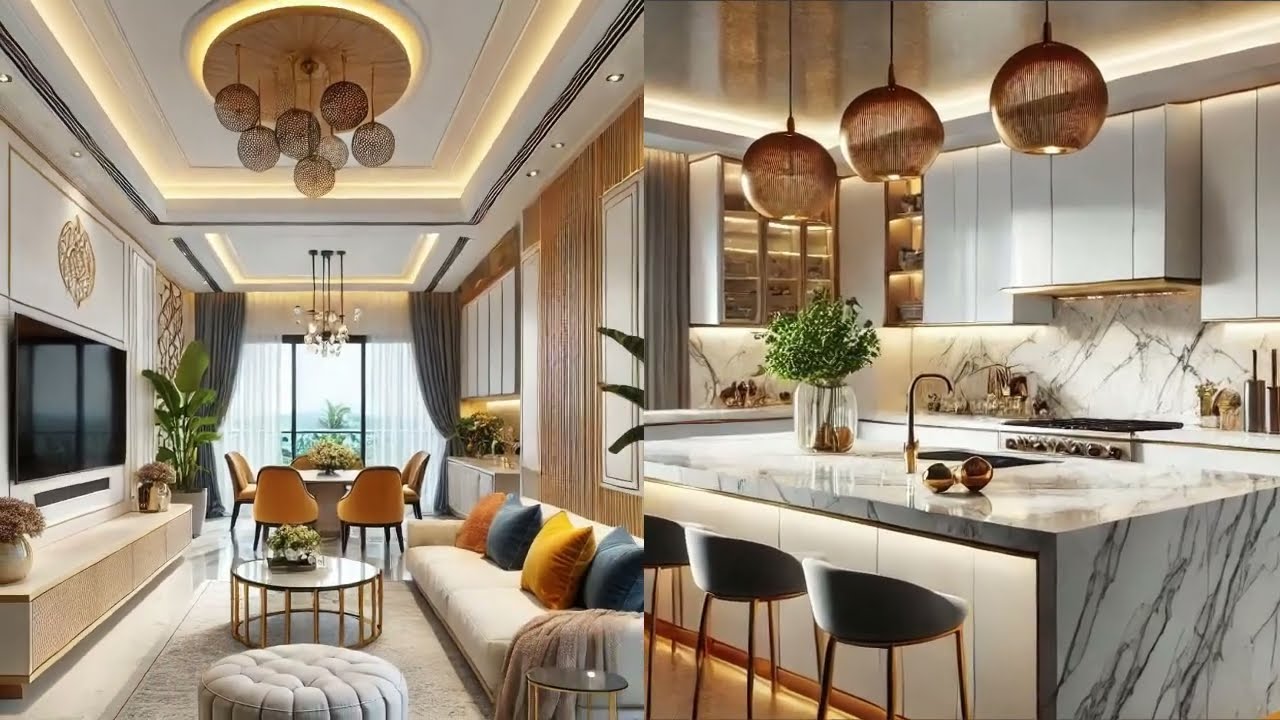 🔥 3 BHK Home Tour: Modern Livingroom | Bedroom | Island Kitchen | Flat Interior Designs | Bangalore