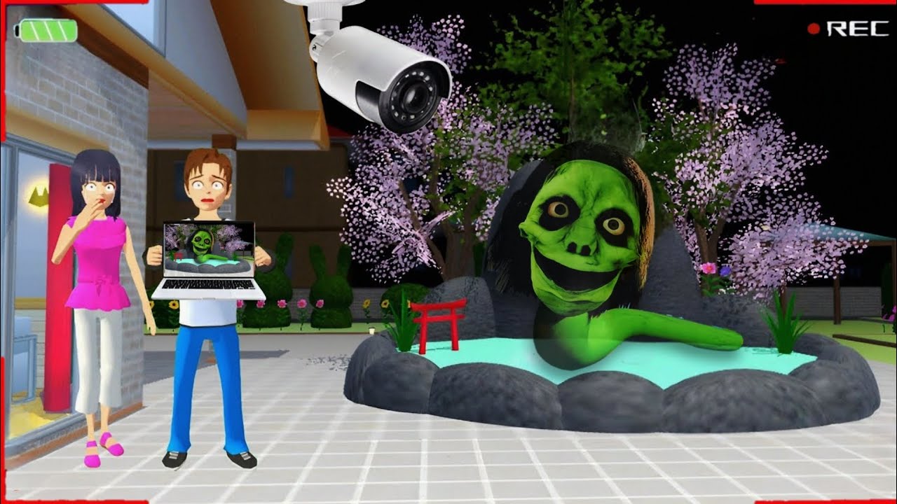 YUTA MIO PANIK AFTER CCTV RECORDED ALPHA SNAKE IN POND 😱| SAKURA SCHOOL SIMULATOR 