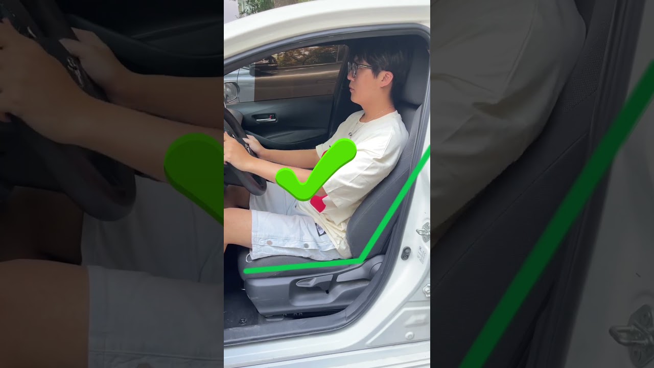 How to adjust the car seat correctly?#car #driving #tips #automotive
