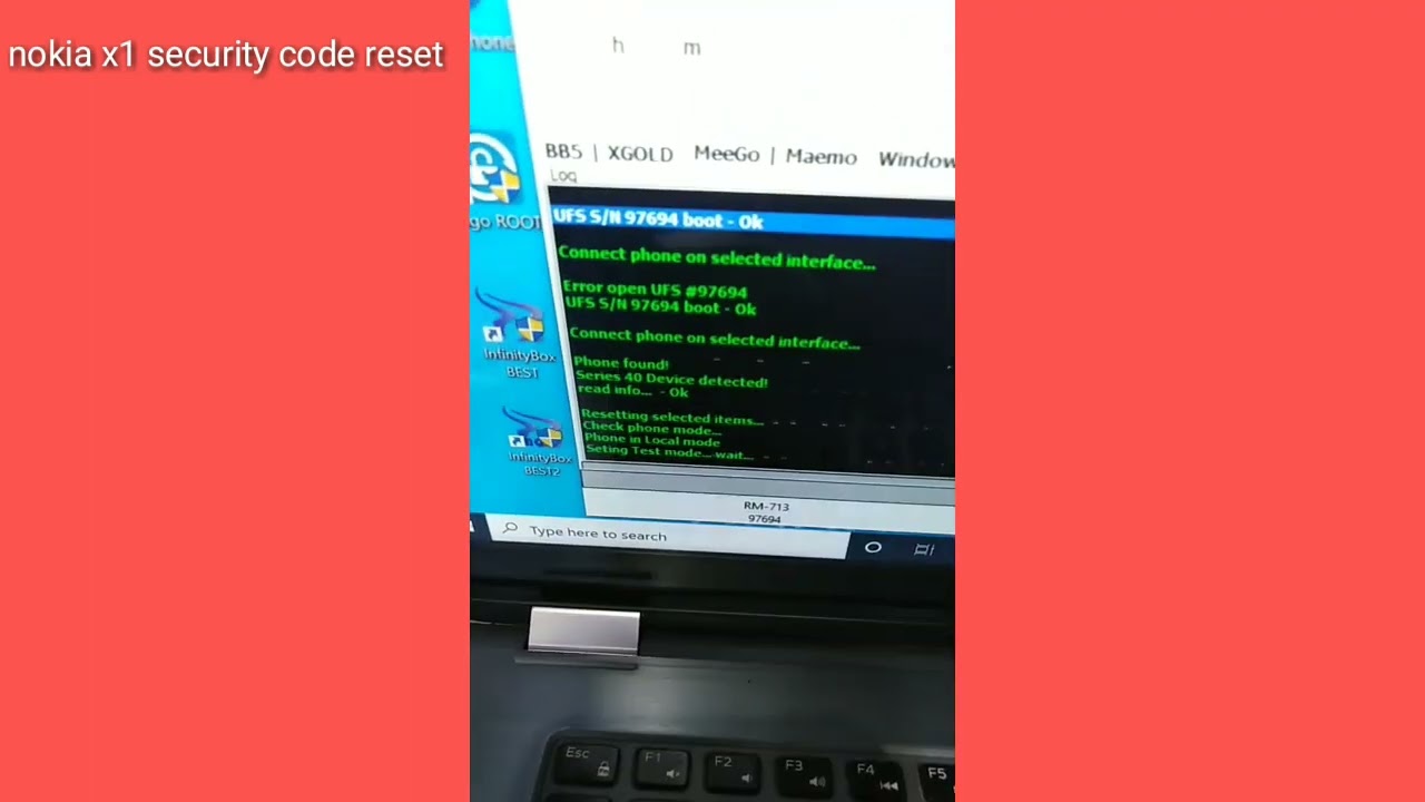 Nokia X1 Security code Reset