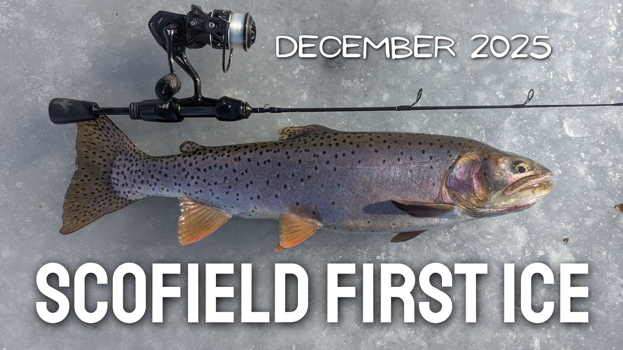 ICE FISHING Scofield December 2025! FIRST ICE Report/Fishing