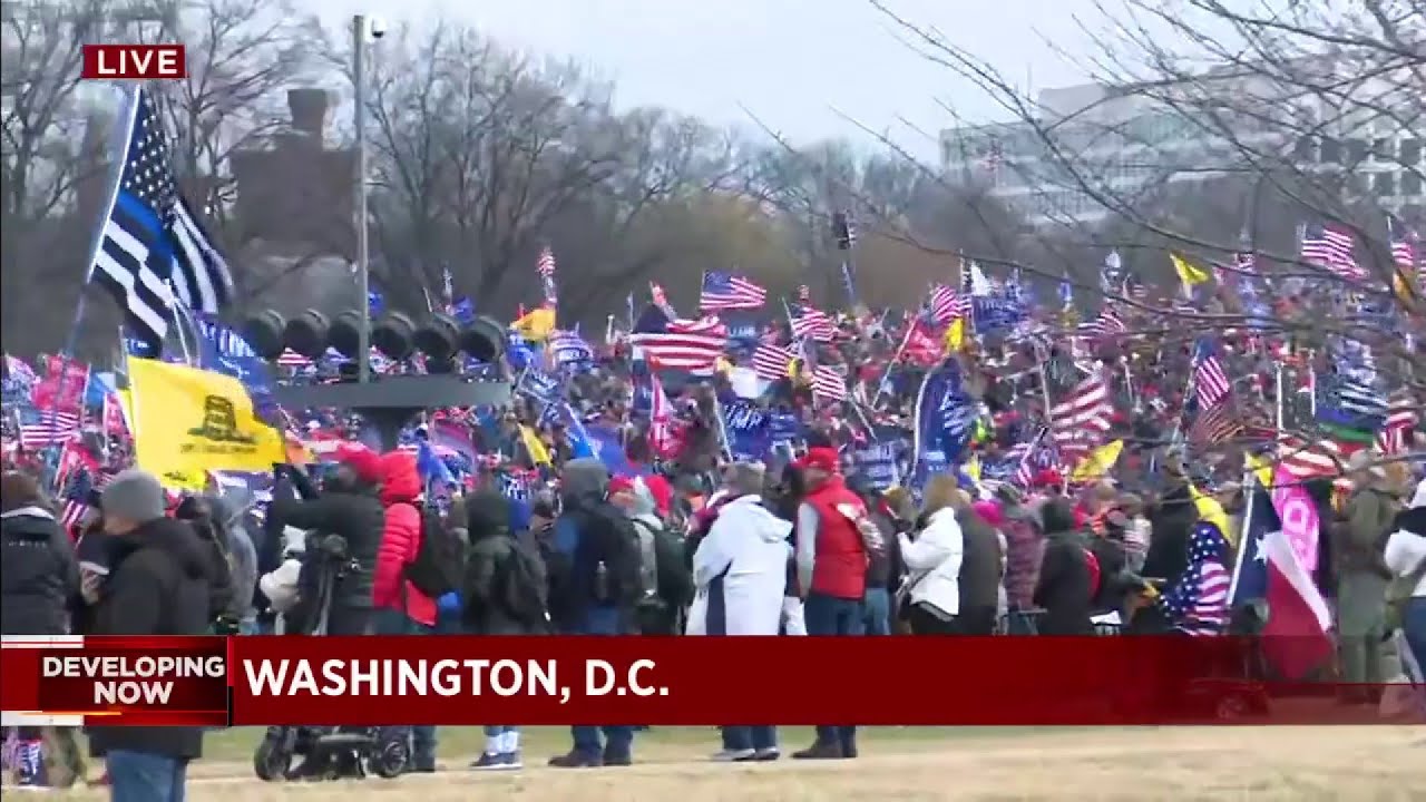 Trump supporters rally in Washington as Conrgess preps to confirm Biden win