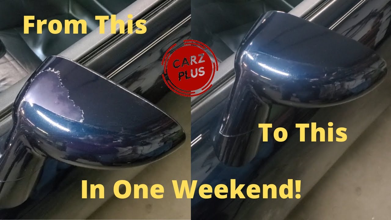 Rearview Mirror Clear Coat Repair - Weekend Project, Painting a Rear View Mirror