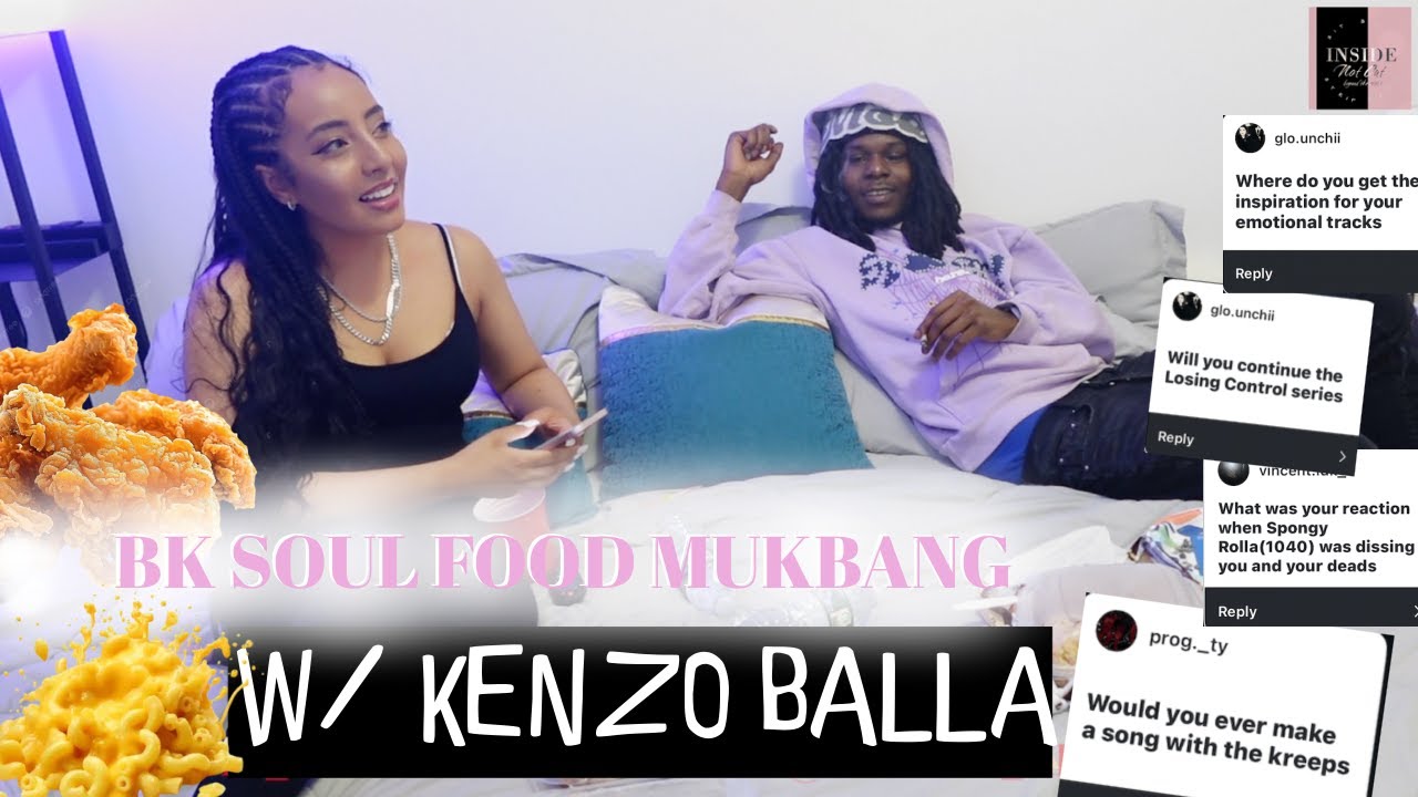 BROOKLYN SOUL FOOD MUKBANG & instagram q&a♡ w/ KENZO BALLA