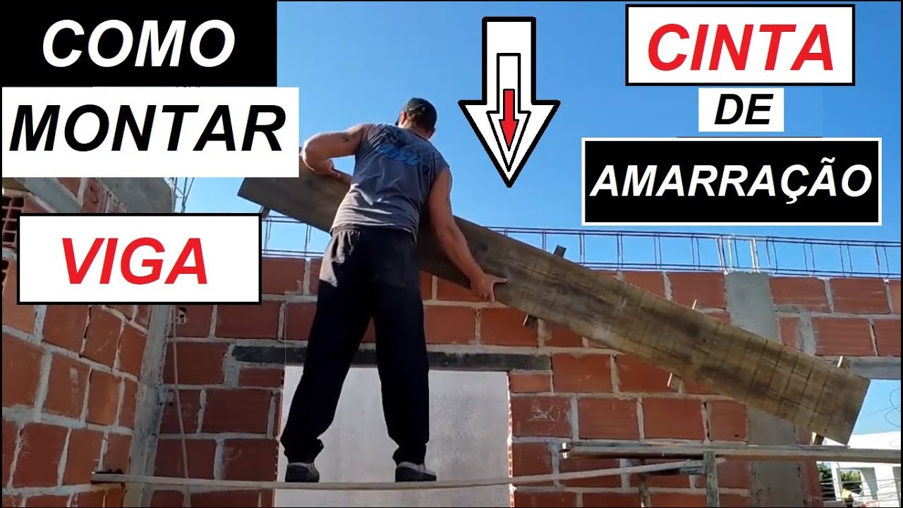 Como montar viga de amarração