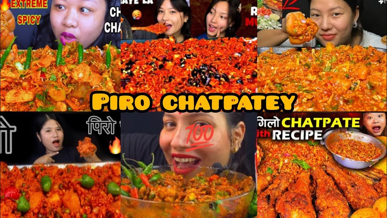 Nepali Style 🔥🥵 Gilo Chatpatey Mukbang!! Piro Level 💯