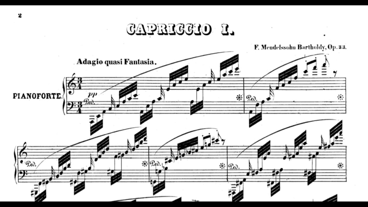 Mendelssohn: Caprice, Op. 33 No. 1 in A Minor (Alicia de Larocha)