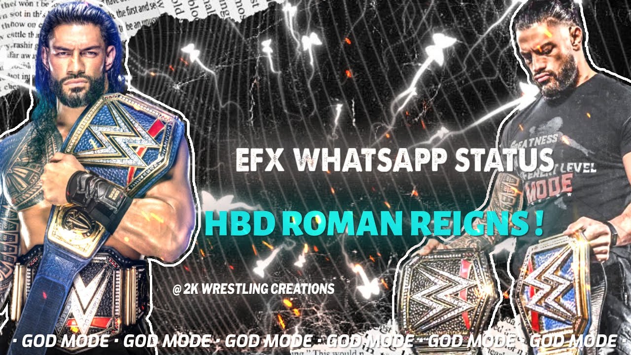 Roman Reigns Mass Whatsapp Status| Roman Reigns Attitude Whatsapp status