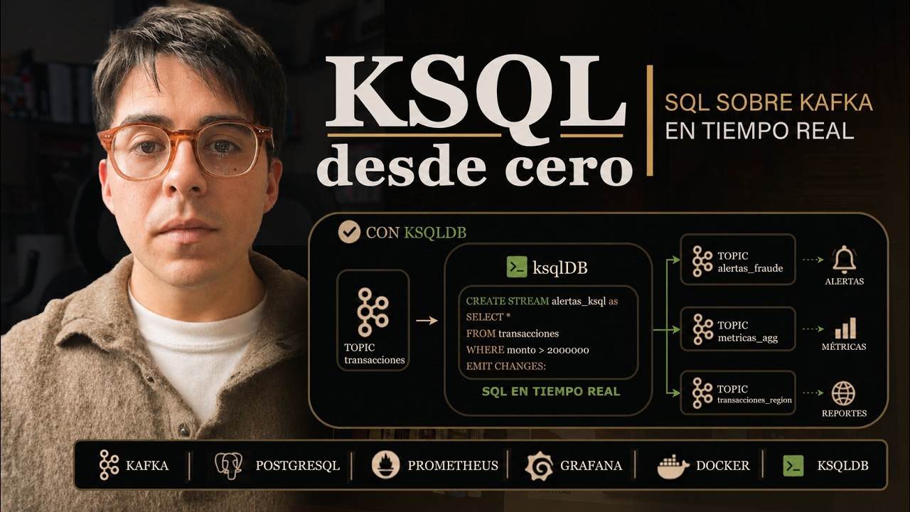 ksqlDB desde cero: SQL sobre Kafka en tiempo real