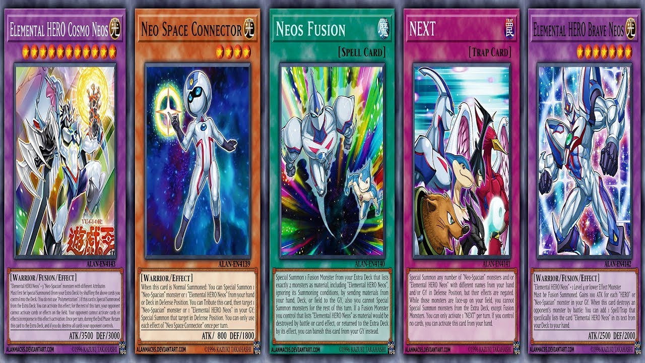 YGOPRO Neo Space Connector  Elemental HERO Brave Neos Deck Elemental HERO Cosmo Neos