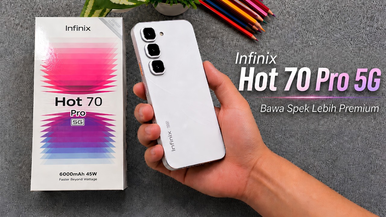 VERSI LEBIH BERTENAGA‼️Infinix Hot 70 Pro 5G Bawa Paket Komplit