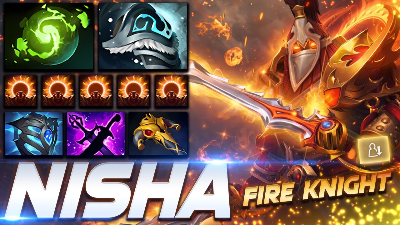 Nisha Ember Spirit Fire Knight - Dota 2 Pro Gameplay [Watch & Learn]