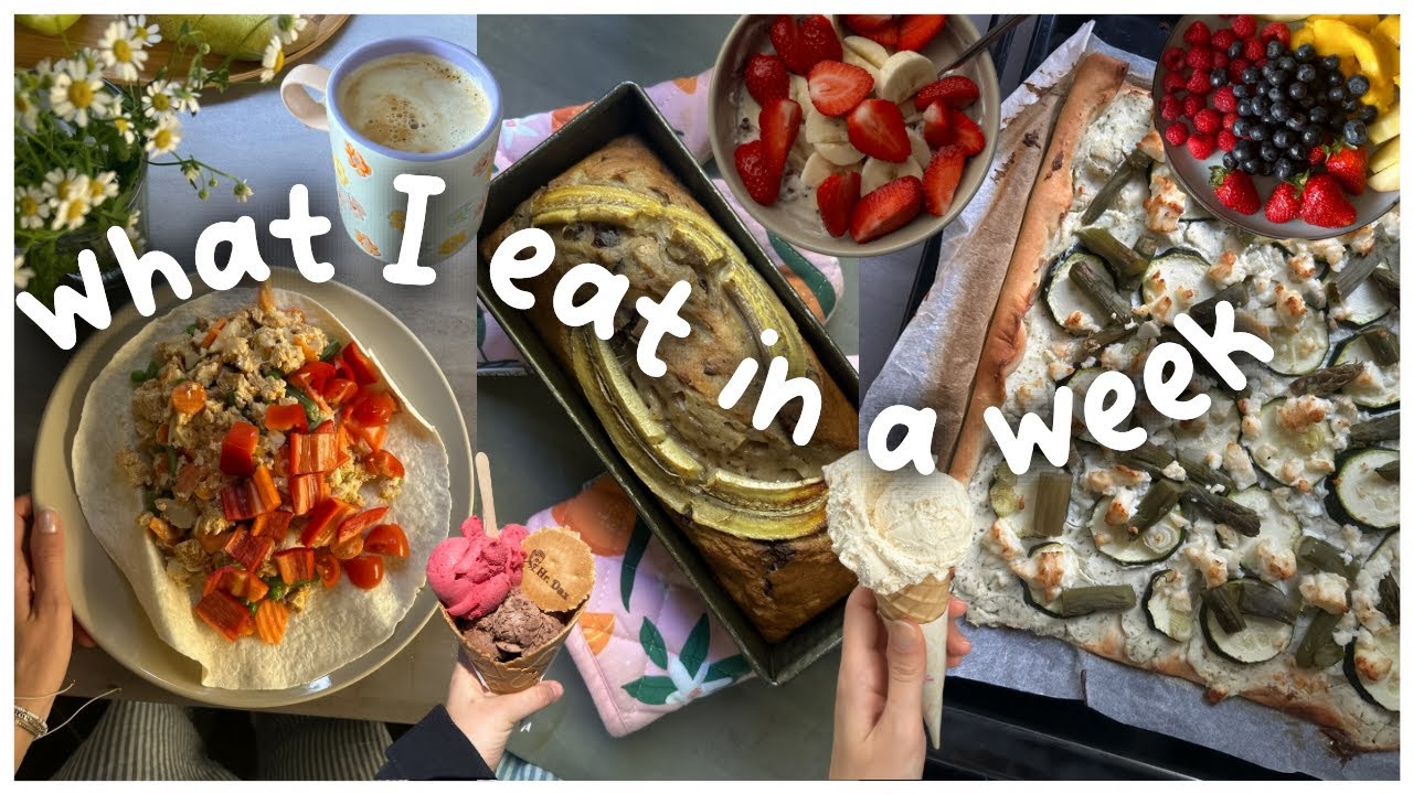 REALISTISCHES FOOD DIARY einer Woche im Sommer ~ viel Eis, Girls Trip Snacks, Flammkuchen, Wraps...