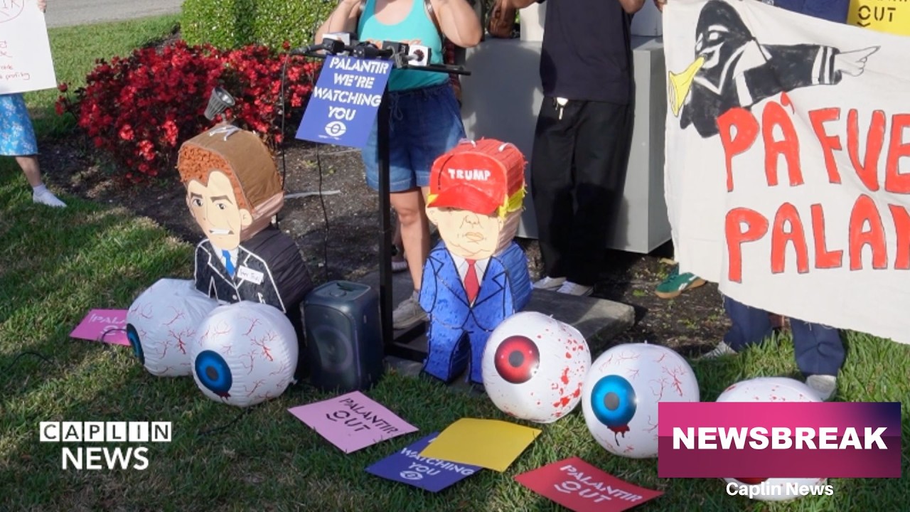 Protests follow Palantir into South Florida