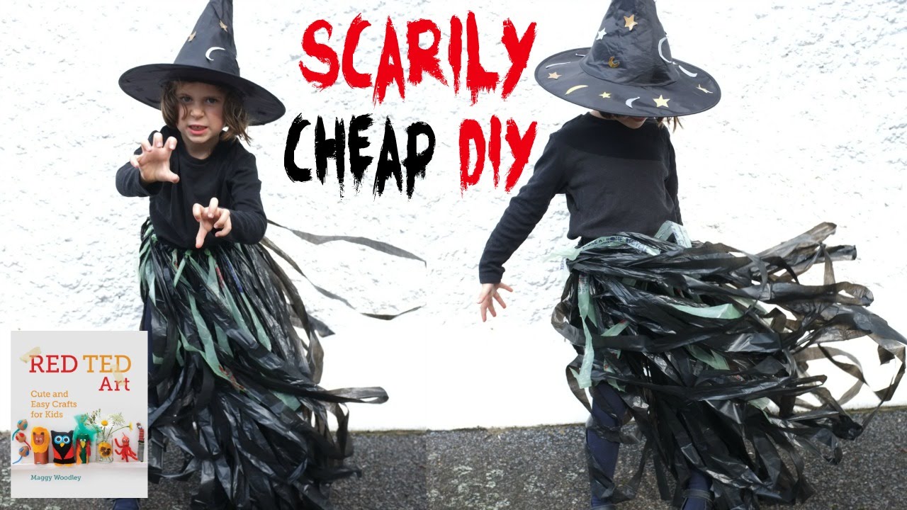 Halloween Crafts   Last Minute Halloween Costume   No Sew Witch's Tutu