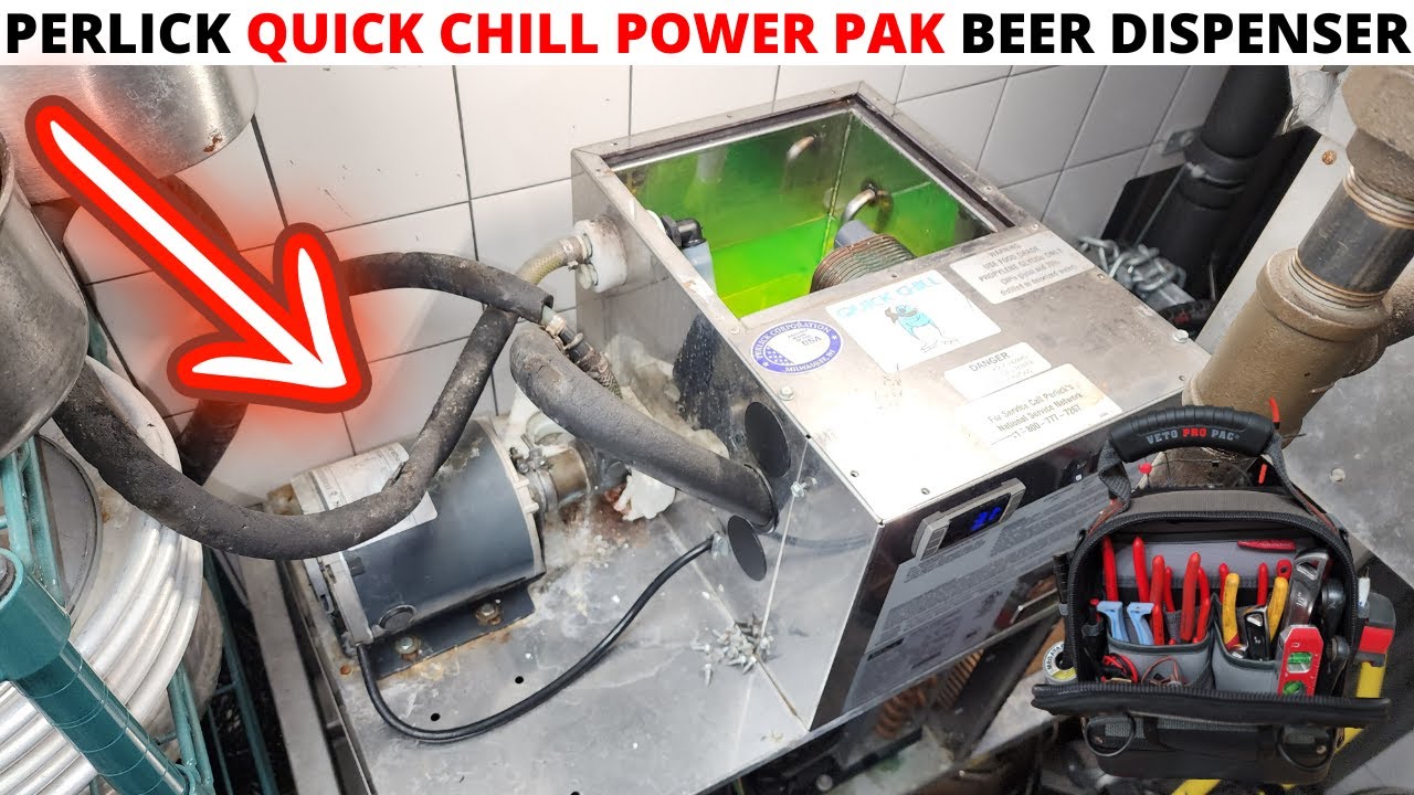 HVACR Service Call: Perlick Quick Chill Power Pak Beer Dispensing System Glycol Pump Motor Install