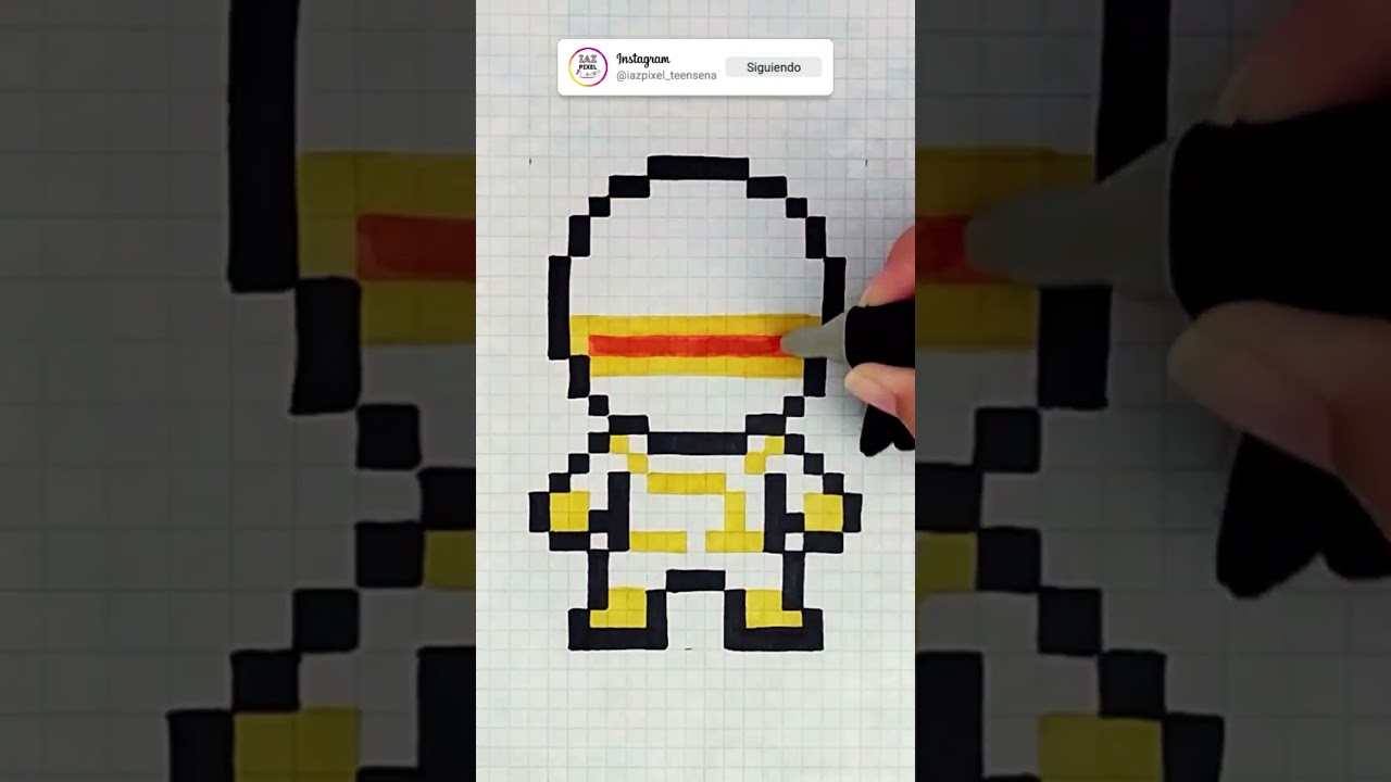 Como pintar a CICLOPE en PIXEL ART &ndash; Tutorial paso a paso #pixelart #ciclope