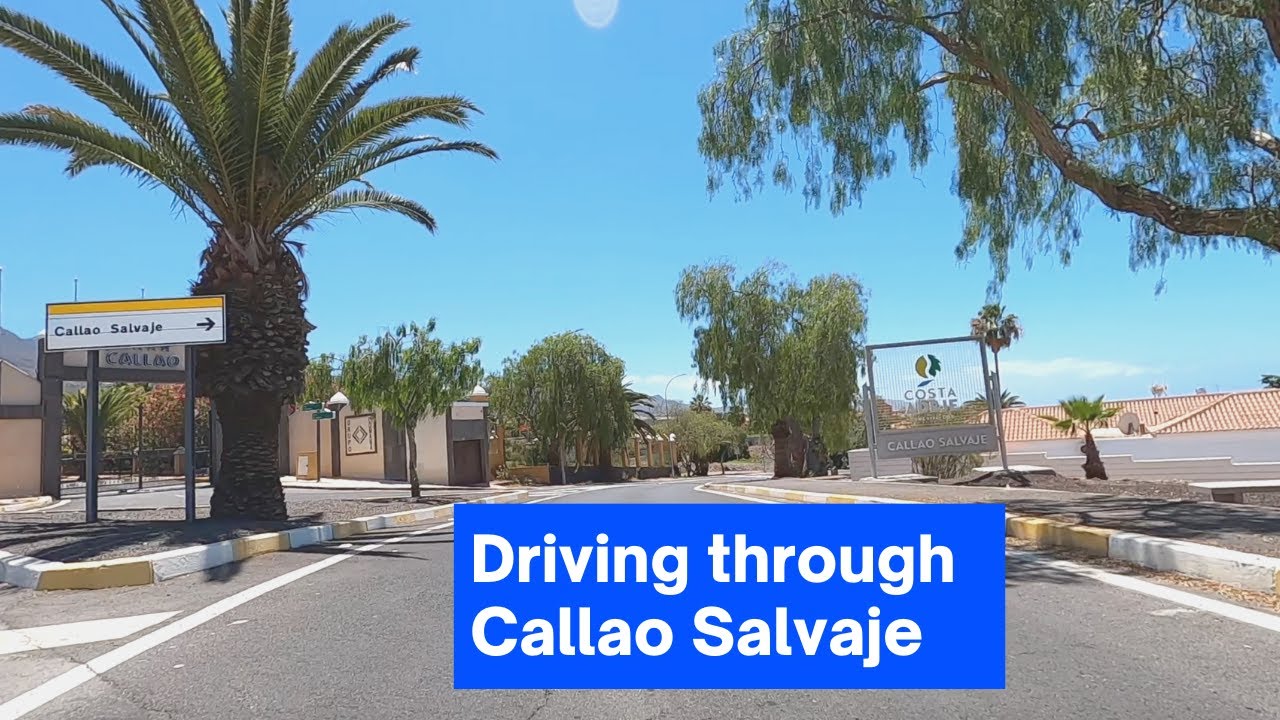 Driving through Callao Salvaje - Tenerife