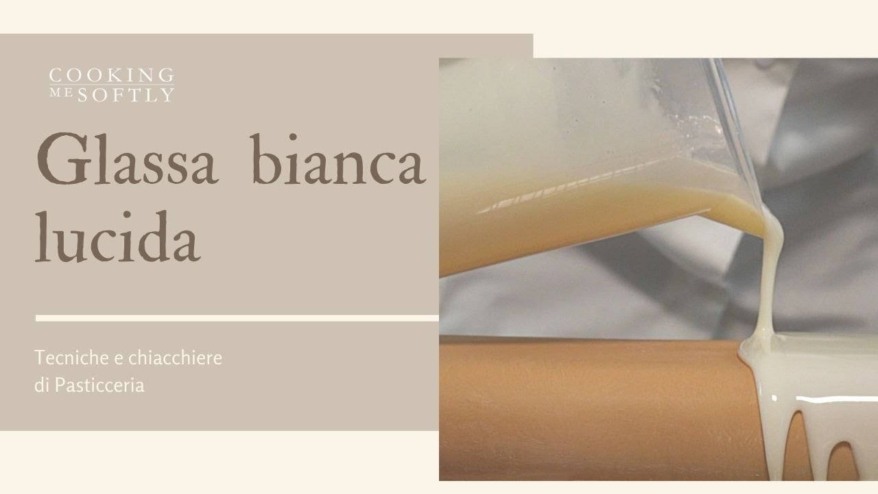 Glassa bianca lucida - ricetta semplice senza cioccolato e latte condensato