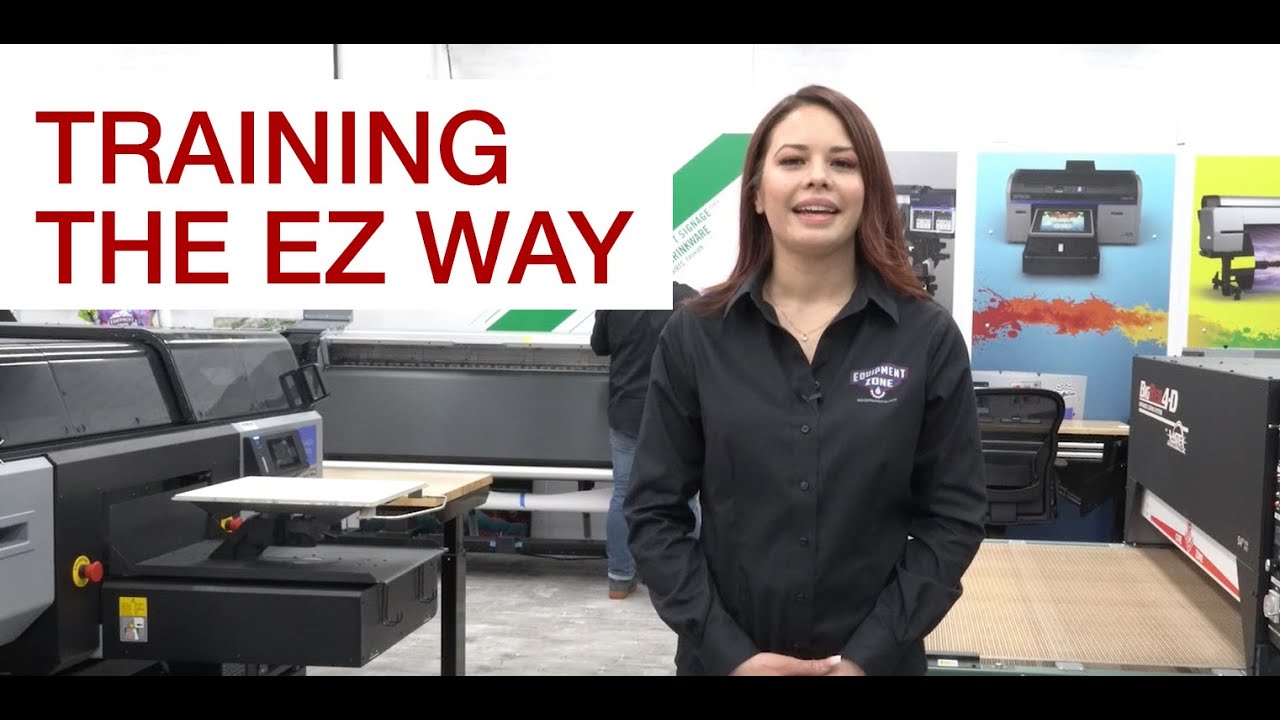 Expert Training For Your F2100, F2270 & F3070 DTG Printers From Equipment Zone