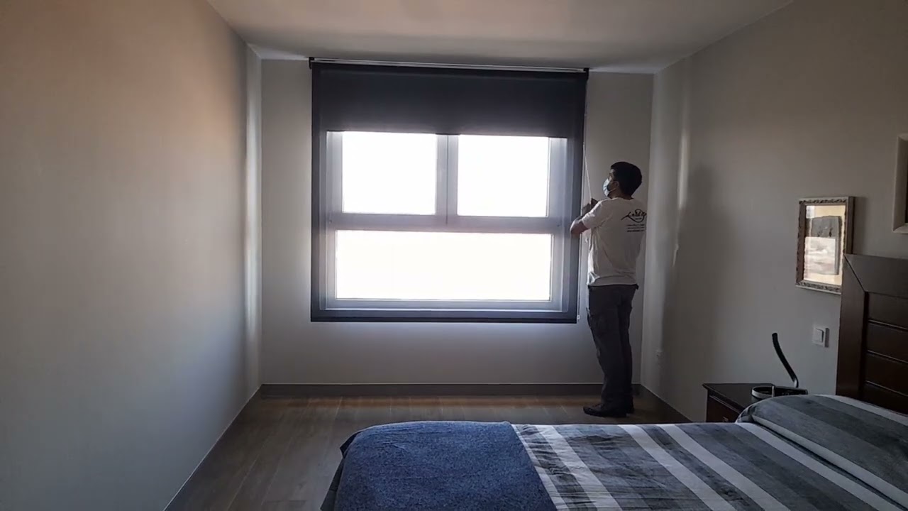 Estor opaco de interior con cajón y guías