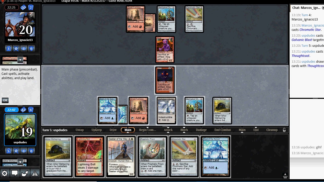 Pauper: Jeskai Affinity vs Affinity
