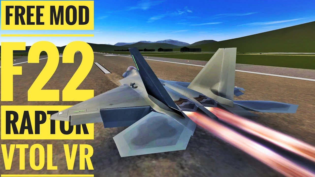 VTOL VR F22 Raptor Free Mod First impressions