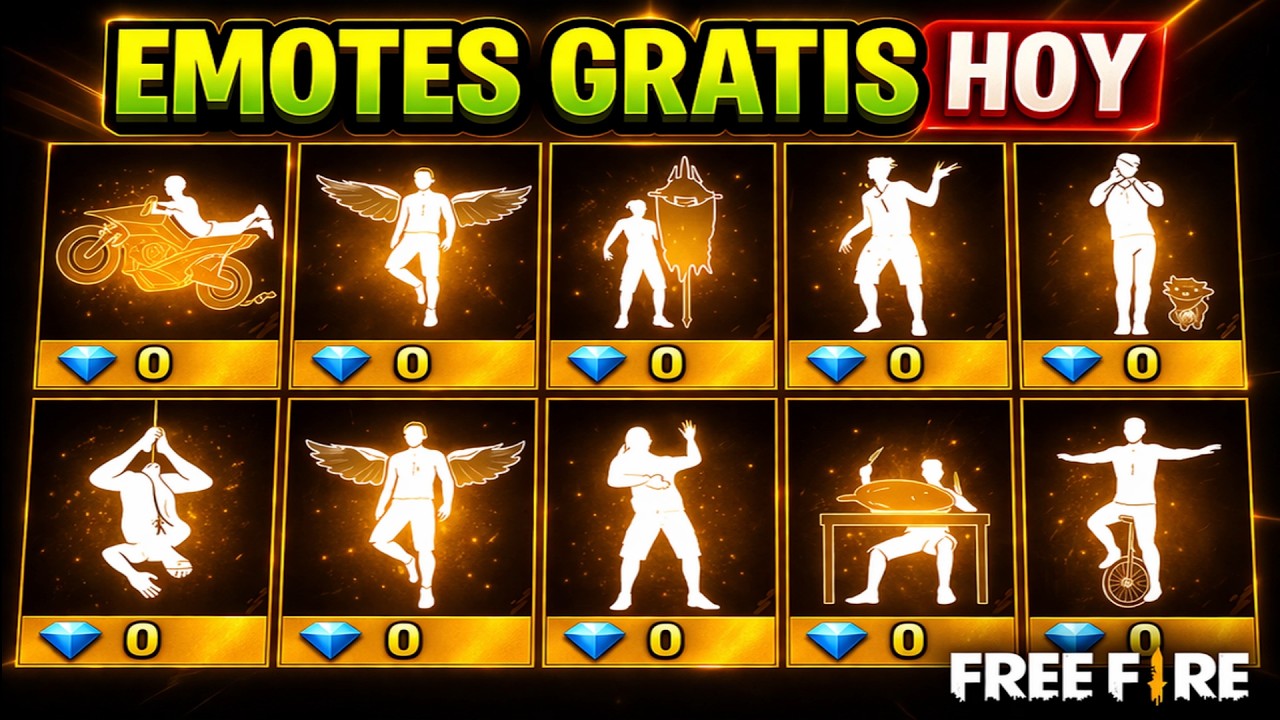 😱 Como TENER EMOTES GRATIS en FREE FIRE 2026 ✅ DESBLOQUEA TODOS LOS EMOTES GRATIS 😍