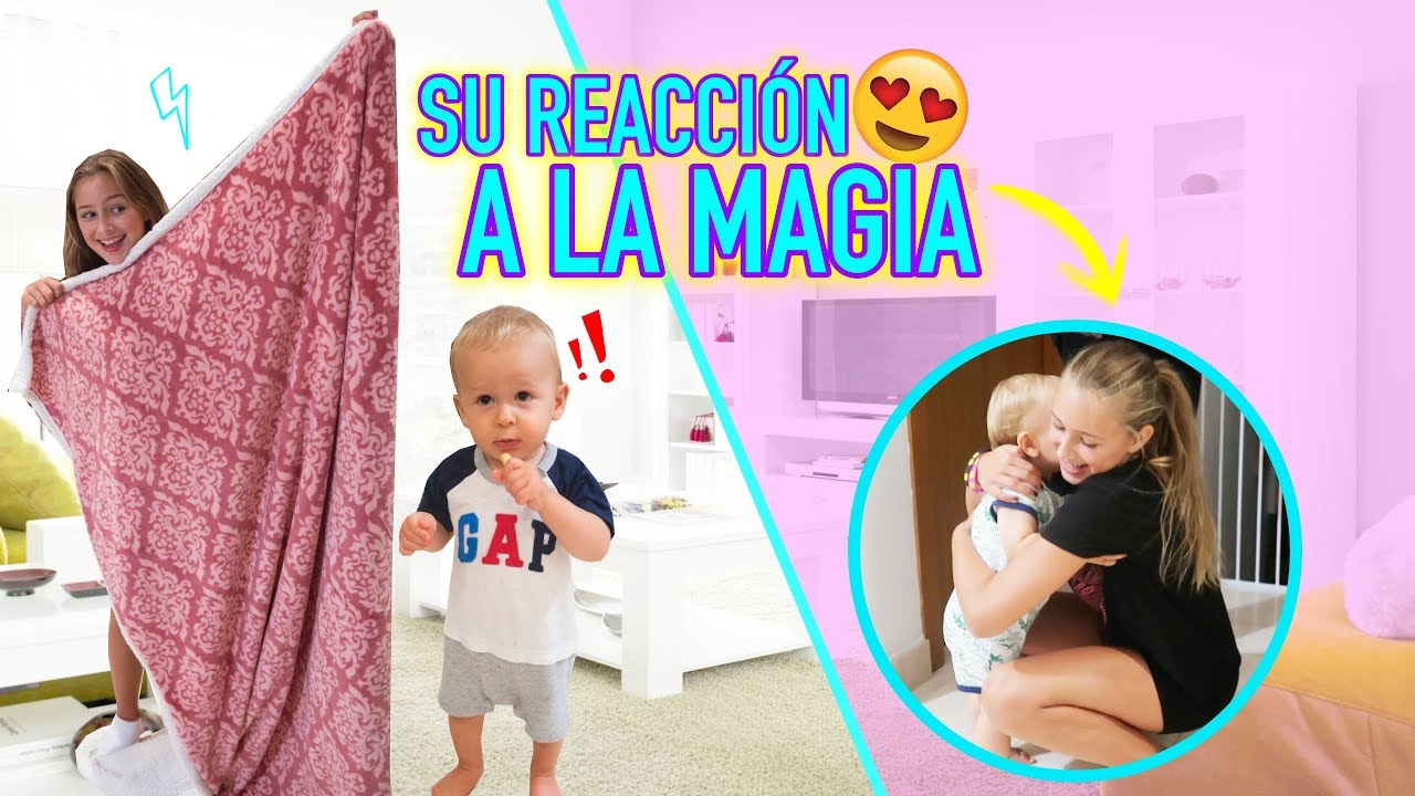 👶BEBÉ REACCIONA a la MAGIA de su HERMANA ✨** LA REACCIÓN más TIERNA ** 😍