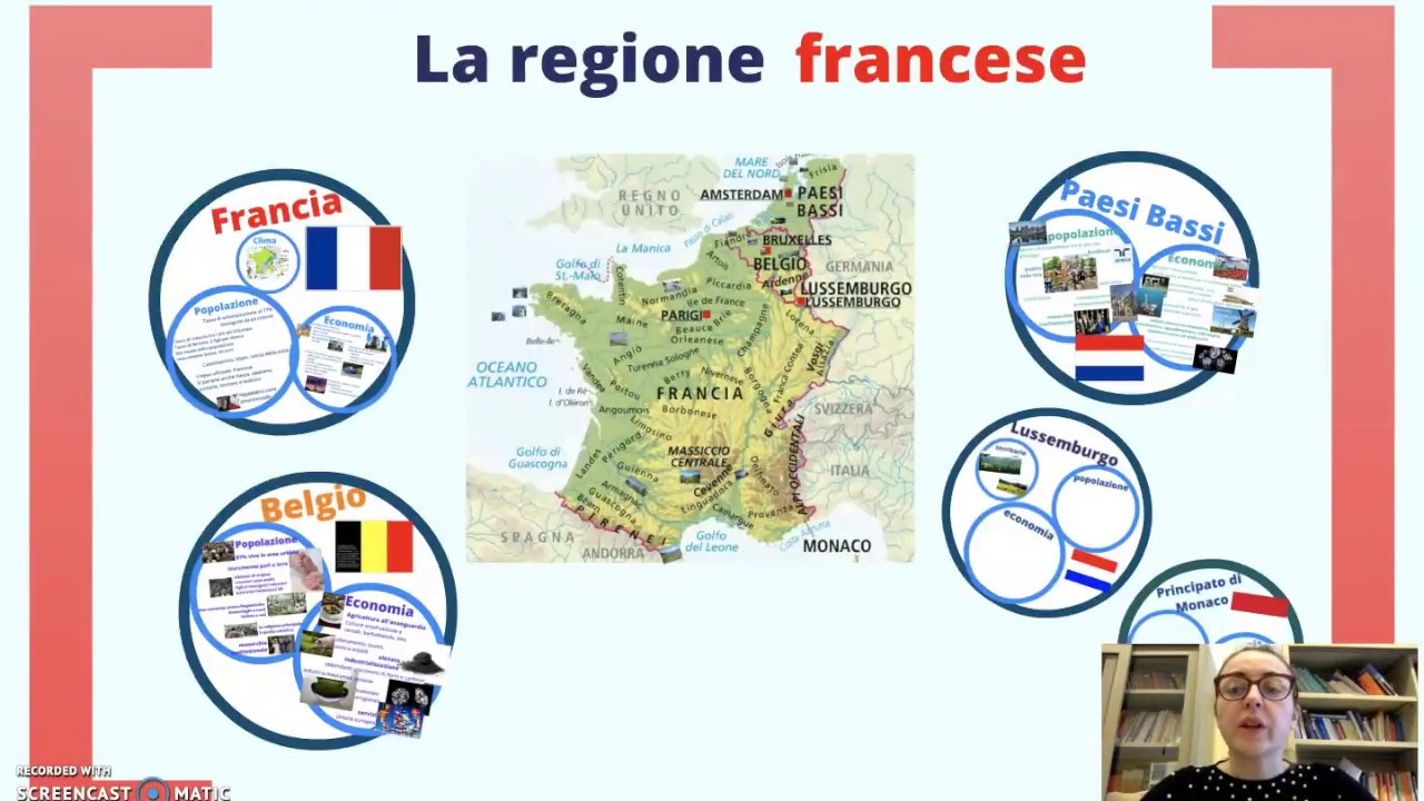 La regione francese: Lussemburgo e Monaco di Montecarlo