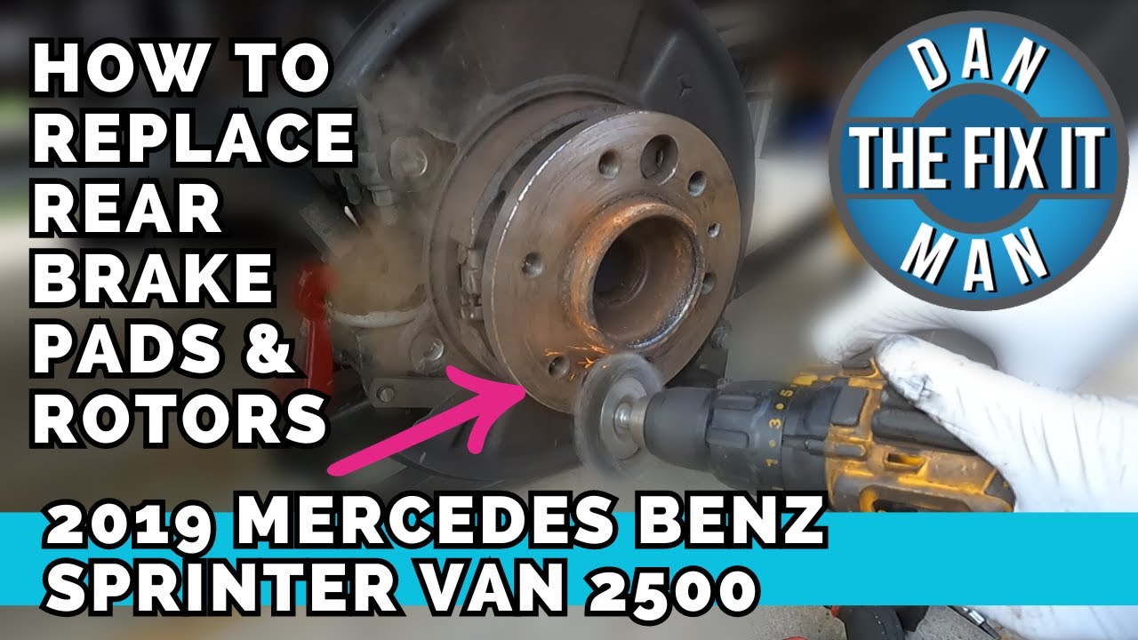 2019 - 2023 Mercedes Benz Sprinter Passenger Van 2500 3.0L VS30 - Replacing Rear Brake Pads & Rotors